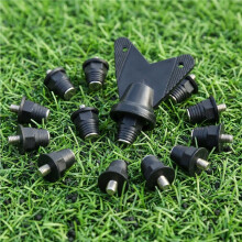 12 Stück M5 Fußballschuh Stollen, 13mm & 16mm Fußballschuhe Ersatzspikes mit Schraubenschlüssel