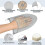 Tábua de Passar Roupa A  com Luva, Tábua de Passar Compacta para Viagem, Ideal para Casa, Dormitório, Hotel e Trailer, com Base Dupla Face. 4