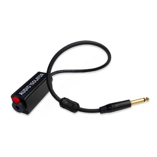 6.35mm 1/4inch Aux Cable Anti-Interference Ground Loop Noise Filter Isolator for Home Stereo Car 1