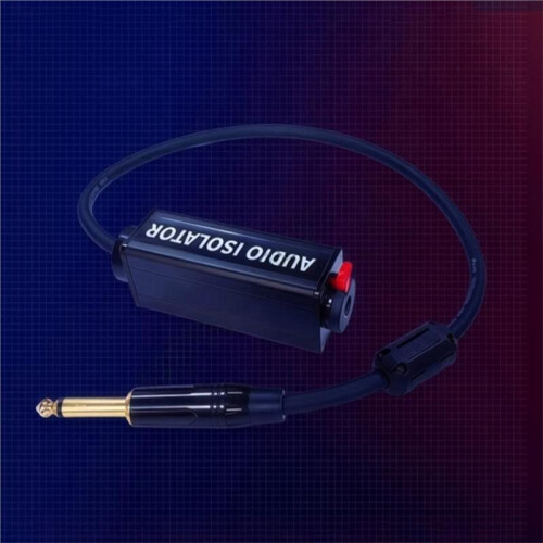 6.35mm 1/4inch Aux Cable Anti-Interference Ground Loop Noise Filter Isolator for Home Stereo Car 2