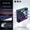 Desktop PC Case Cooling Fan Temperature Control Super Large Surround Mirror Computer Case Fan Black Reverse 2