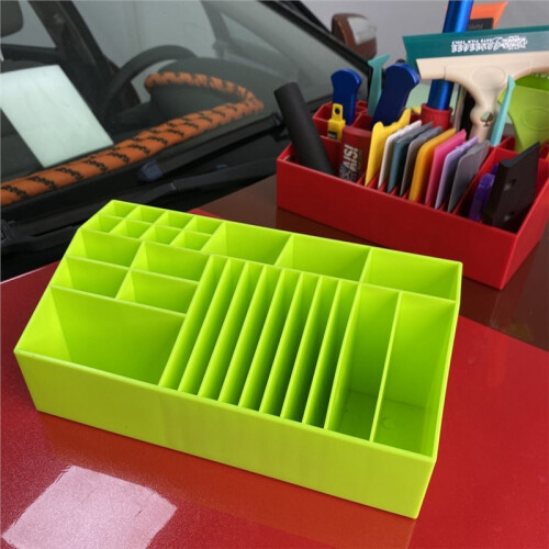 Car Wrap Tool Storage Box - Multi-Compartment Organizer for Vinyl Tint Film Tools 1