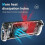 For  Transparent Back Shell Case Drop-Proof Heat-Dissipating Dust-Proof Enhanced Protection 6