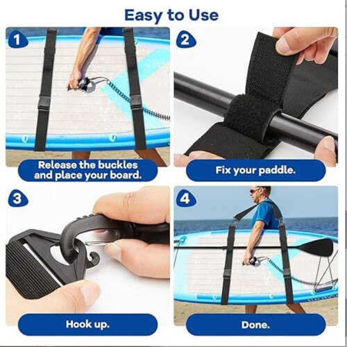 Surfboard Shoulder Strap Surfboard Shoulder Belt Adjustable Wakeboard Surfing Kayak Tool Stand  Surf Paddle Strap 2