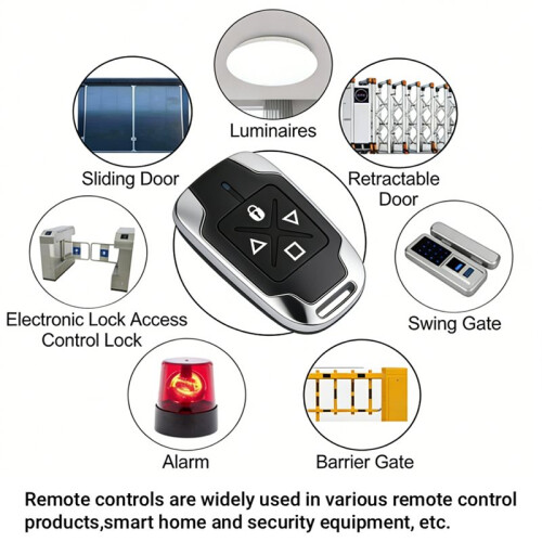 433Mhz RF Remote Control Electric Garage Door Opener Remote Controller Duplicator Clone Cloning Code 4Keys Transmitter 1