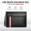 Fireproof Document Bag with Lock,6400 Fireproof Water Resistant Storage Bag Pouch for Documents,Passport and Cards 5