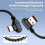 6A Fast Charging Spring Data Cable USB Type C Elbow Quick Charge Wire for  Compatible with  Phone Charger Sync Cord 4
