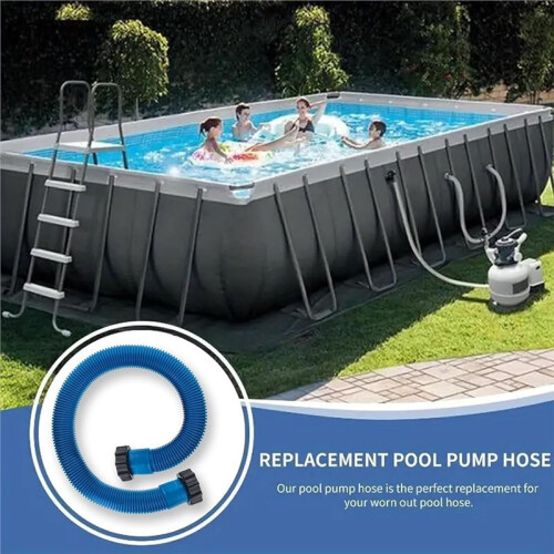 29060E Heavy-Duty 1.5" Pool Pump Replacement Hose Kit Thickened Threaded Pool Hose Above Ground Pool Hose Conversion Kit 1