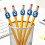 30 Pcs Numbered Pencil Toppers 1-30, Reusable Classroom Supply Tags for Easy Organization 2