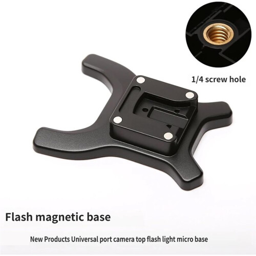 IT32 Magnetic Flash Quick-Release Bracket, Quick Release Mount for Camera Flash and Studio Lighting 2