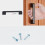 (B)Modern Matte Black Nickel Kitchen Cabinet Handle Door Pull Drawer Hardware Knob 12