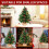 Árvore de Natal Artificial de Mesa de 50 cm com Luzes e Pinhas, Decoração para Quarto 2