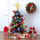 Árvore de Natal Artificial de Mesa com Luzes, Bolas e Enfeites de Natal em Formato de Estrela 4