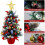 Árvore de Natal Artificial de Mesa com Luzes, Bolas e Enfeites de Natal em Formato de Estrela 1