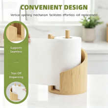 Houten Papieren Handdoekhouder voor op Het Bureau, Decoratieve Organizer voor Tissuesrollen voor Woonkamer, Slaapkamer, Eettafel en Huisdecoratie