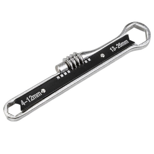 Double-Ended Adjustable Universal Wrench, Multi-Size Wrench, Portable Hand Tool for Mechanical Repair