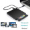 USB 2.0 External CD DVD-RW Drive, Plug-and- Portable Optical Disc Reader Writer Burner 3