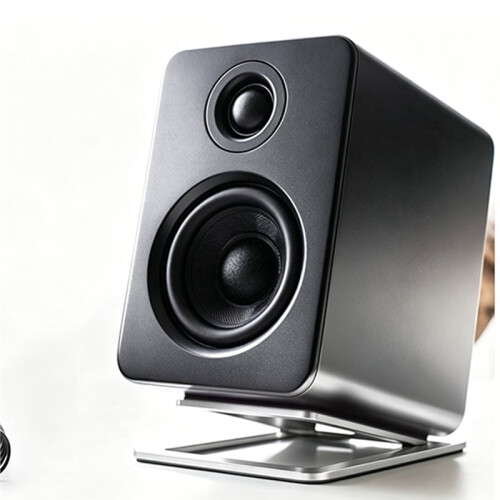 Desktop Speaker Stand Enhance Spatial Sound Effects and Shock Absorption for Tabletop Audio Support or Computer Speaker 2