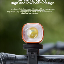 1300 Lumen USB-C-Wiederaufladbarer Fahrradscheinwerfer mit Zwei Halterungen, Ideal für Nachtfahrten