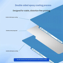 Bouwplaat voor X1/P1P/A1 Cool Plate 257x257mm Veerstaal Dubbelzijdig Gestructureerd 3D-Printeronderdeel