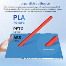 Bouwplaat voor X1/P1P/A1 Cool Plate 257x257mm Veerstaal Dubbelzijdig Gestructureerd 3D-Printeronderdeel