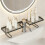 Sink Organizer Rack,Faucet Storage Shelf, Washbasin Shelf, Organizer, Space-Saving Bathroom Countertop Organizer 3