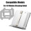 16Pack Mopping Pads for Mova N1 Window Cleaning Robot, Microfiber Mop Pad Window Cleaning Replacement Accessories 3