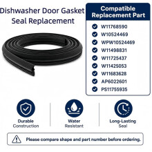 2 Stuks W11768590 Vaatwasser Deurpakking voor Vaatwassers Deurpakking, Vervangt W10524469 WPW10524469 W11498831 W11725437