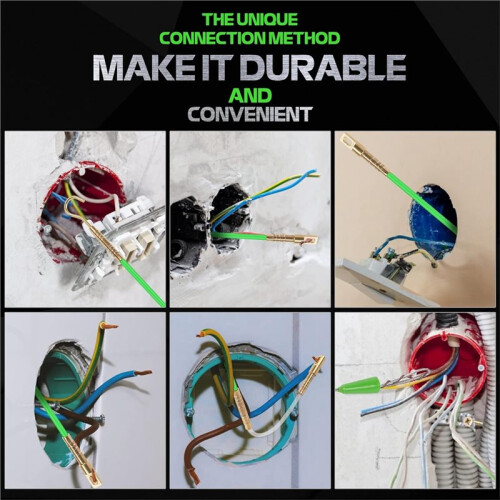 45FT Fiberglass Running Electrical Wire Cable Glow Rods Wire Pulling, Fish Rods Electrical Kit 8 Different Attachments 2
