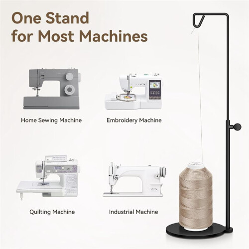 Adjustable Cone Thread Stand Spool Holder for Sewing Machine Embroidery Quilting Serger Machines, Single Thread Stand(B) 1