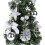 Christmas Tree with Lights,40cm Lovely Artificial Desktop Battery Operated Lighting Small Christmas Tree Silver 6