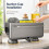 Sponge Holder for Kitchen Sink, 45 Tilted Self Draining Sink Caddys Organizer with Towel Bar, Waterproof Rustproof 1