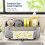 Sponge Holder for Kitchen Sink, 45 Tilted Self Draining Sink Caddys Organizer with Towel Bar, Waterproof Rustproof 6