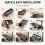 Sponge Holder for Kitchen Sink, 45 Tilted Self Draining Sink Caddys Organizer with Towel Bar, Waterproof Rustproof 8