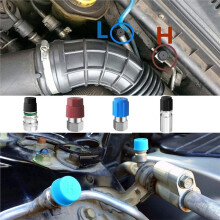 R 134a A/C Caps for Cars,49pcs 17 Sizes AC Pressure Port Cap for R12 R134a Air Conditioning Service AC System  Caps