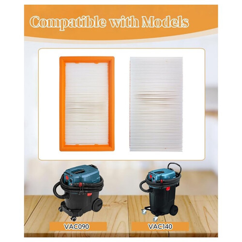VF130H Flat HEPA Filter for  VAC090/VAC140 Series Dust Extractors 2