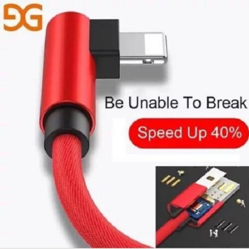 (red)Pin 90 Degree Usb Cable For Huawei Fast Cable Charging