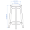IKEA RÄVSTEN Counter Height Bar Stool 62 cm 4