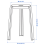 IKEA IBBARBO Plastic Stool Dark Grey 5