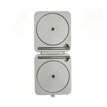 Soporte de Hilo Portátil para Ganchillo y Tejido con Carrete, Caja de Devanador de Hilo Plegable y Desmontable Gris