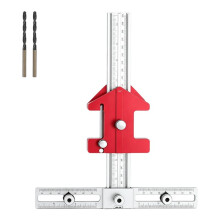Adjustable Woodworking Handle Hole Locator Multifunctional Furniture Drilling Positioning Jig Cabinet Pull Mounting