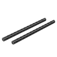 2PCS 15mm Rods 1/4 Thread for DSLR Camera Cage Follow Focus Tube Rod Rail System Top Grip Mount A