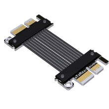 PCIe 5.0 Extension Cable X1 Male to Male Female to Female PCIe Signal Direct Connection Switching Cable 10cm K11NS-BK