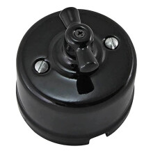 Encoder for Retro Rotary Vintage Porcelain Light Outlet 220V 10A, for Home Decaration