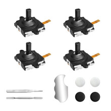 Kit de Remplacement de Joystick pour Contrôleur pour Quest 2/3 Joysticks Analogiques 3D Accessoires de Réparation avec Poignées de Joystick