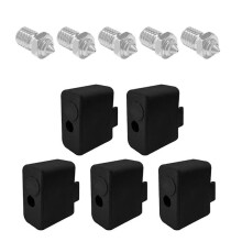 For Flsun T1E/T1 Pro/T1 Max 3D Printer 0.4mm Hot End Silicone Sock Nozzles Heat Resistant Insulation Sleeve