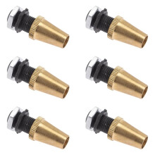 6-Piece Copper M10 Threaded Cable Grips Wire Clip,Pendant Light Cable Clamps for DIY Lighting and Power Cord Management