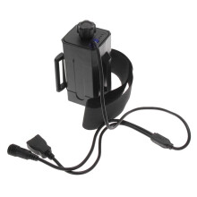 4x 18650 Waterproof Battery Pack Case for Bike Lamp, Outdoor LED Headlight Power Supply Holder USB Battery Housing Cover