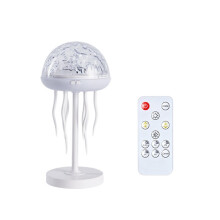 Jellyfish Dynamic Starlight Water Ripple Atmosphere Night Light Soothing Ocean Wave Projector for Bedroom Decoration