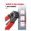 Optical Fiber Wire Stripper Multi-Functional 5G/4G Dual-Purpose Fiber Optic Cable Stripper Drop Cable Stripper 5